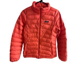 Patagonia Jacket  Kids Size Extra Large 14 Salmon Down Puffer Full Zip Coat